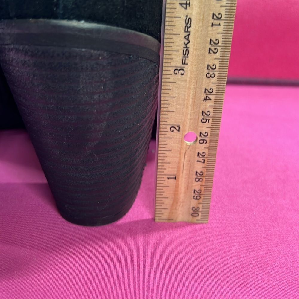 Nine West Black PU Leather Ankle Boots W9 - Picture 5 of 11